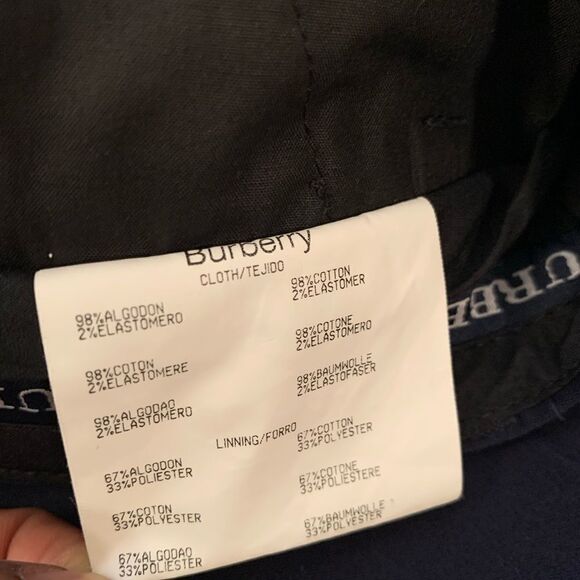 BURBERRY GOLF Navy Trousers - Picture 9 of 9